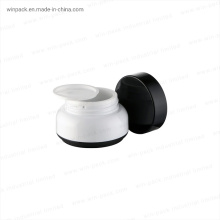 Winpack Simple Design Round White Cream Plastic Jar with Black Cap